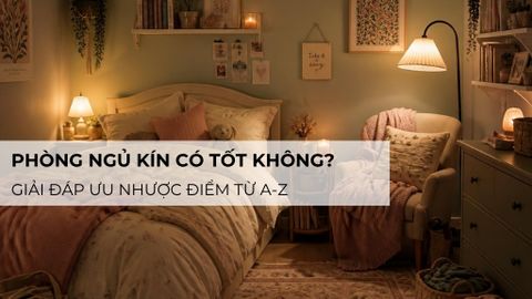 Phòng ngủ kín có tốt không? Giải đáp ưu nhược điểm từ A-Z