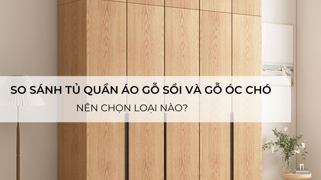 So sánh tủ quần áo gỗ sồi và gỗ óc chó: Nên chọn loại nào?