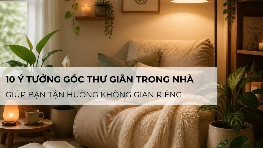 10 ý tưởng góc thư giãn trong nhà giúp bạn tận hưởng không gian riêng