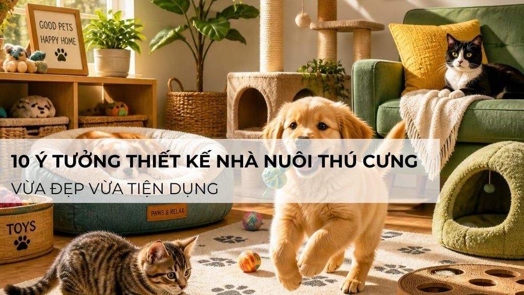 10 ý tưởng thiết kế nhà nuôi thú cưng vừa đẹp vừa tiện dụng