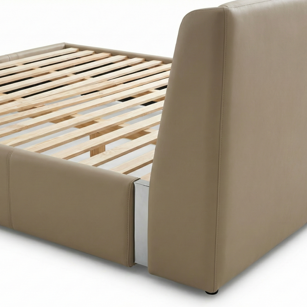 giường bọc da blink