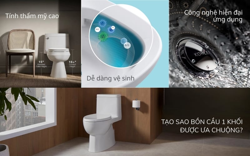 bồn cầu liền khối ưa chuộng