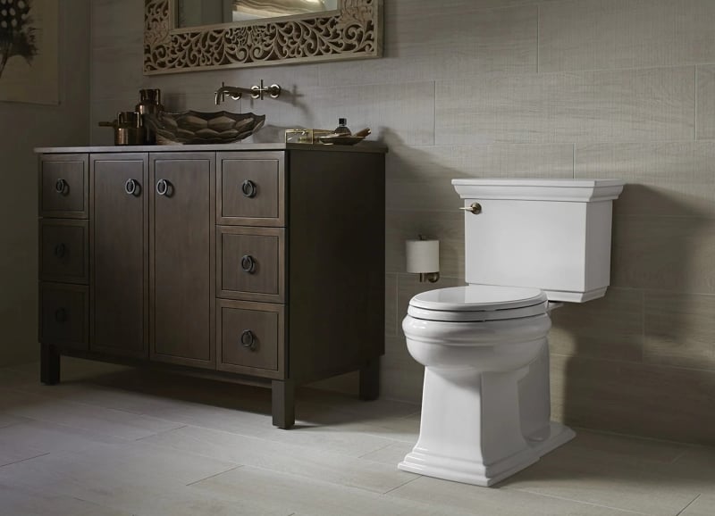 Thiết kế bồn cầu tách 2 khối