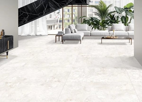 Gạch Terralite Bianco phối cảnh