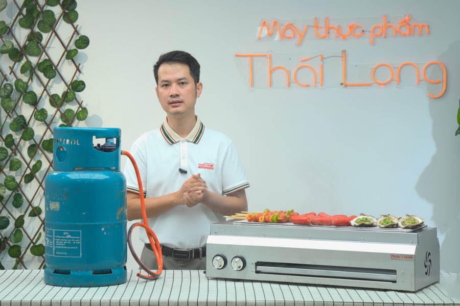 bep nuong gas khong khoi T80 thực tế
