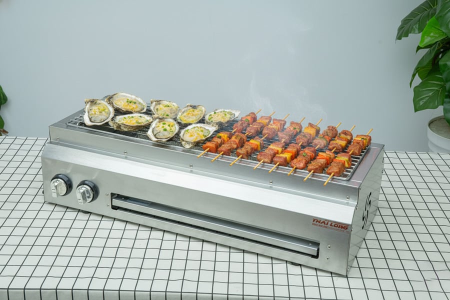 bep nuong gas khong khoi T80 thực tế