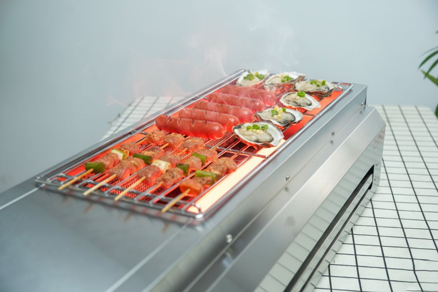 bep nuong gas khong khoi T80 thực tế