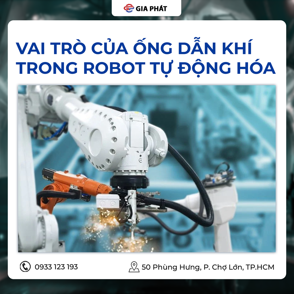 Ống dẫn khí trong robot tự động hóa – yêu cầu kỹ thuật và vật liệu cần lưu ý