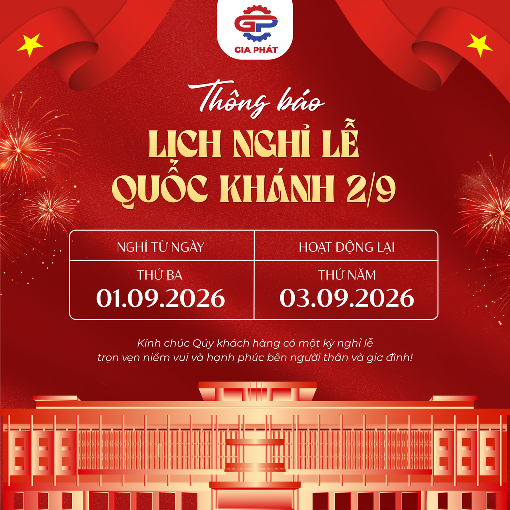 THÔNG BÁO LỊCH NGHỈ LỄ QUỐC KHÁNH 02/09/2026