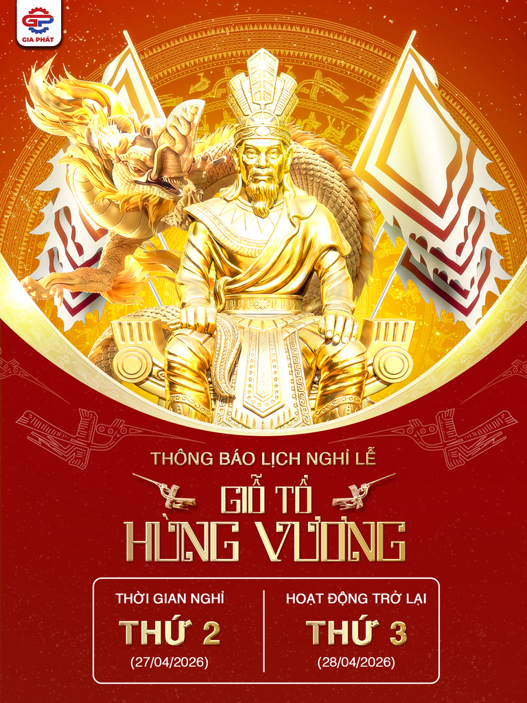 THÔNG BÁO LỊCH NGHỈ LỄ GIỖ TỔ HÙNG VƯƠNG
