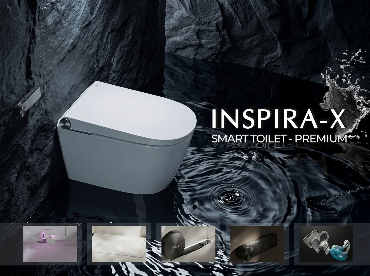 Roca Inspira X — Thế hệ bàn cầu thông minh dành cho không gian sống hiện đại