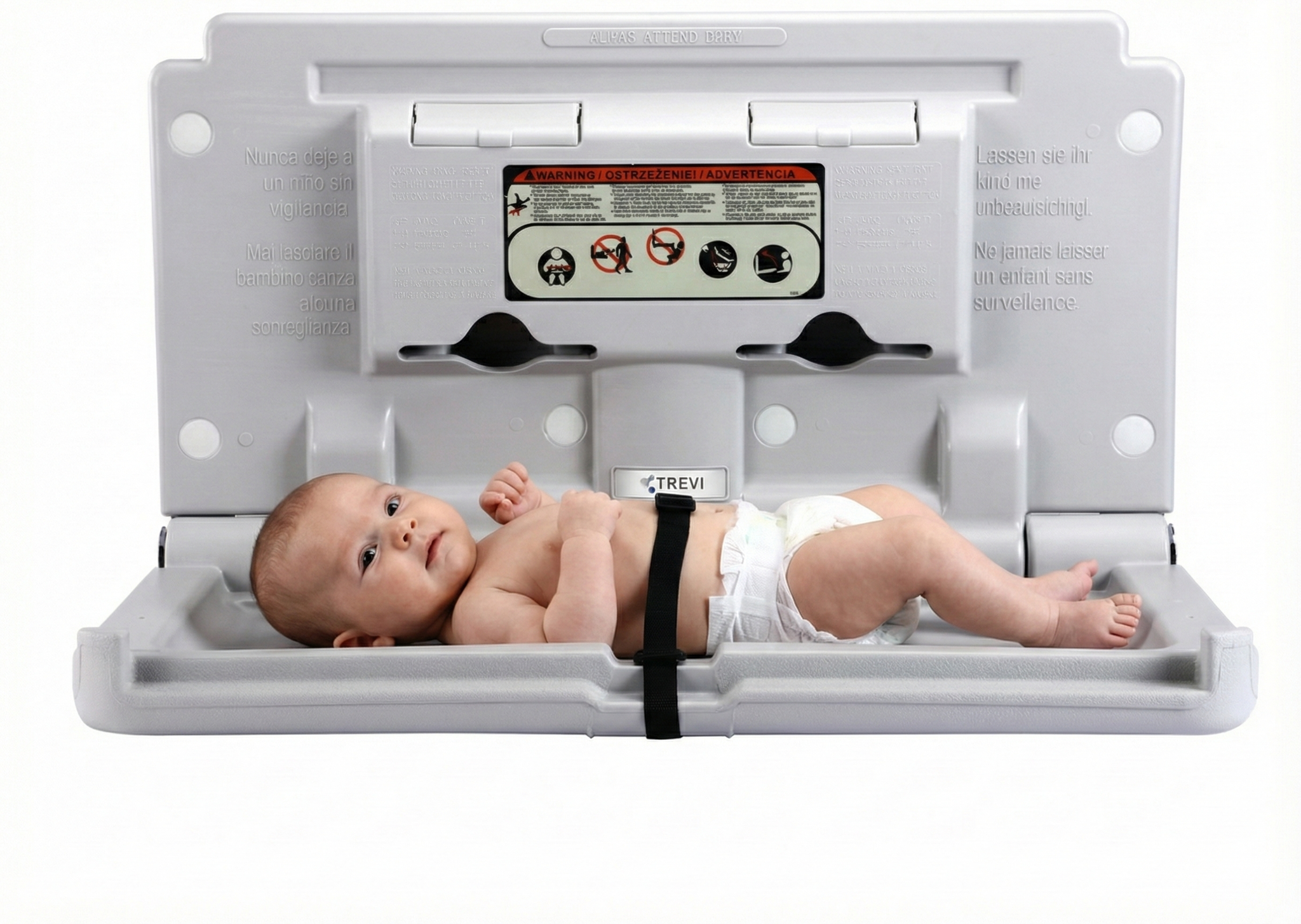 Bàn thay tã em bé TVBC1101W – Giải pháp tiện ích cho không gian công cộng hiện đại