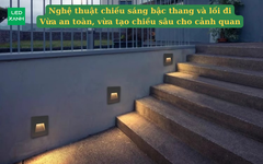 Nghệ thuật chiếu sáng bậc thang và lối đi: Vừa an toàn, vừa tạo chiều sâu cho cảnh quan