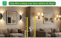 Lắp đèn tường cao bao nhiêu là đẹp?