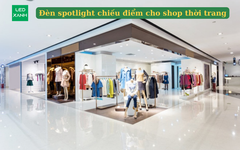 Đèn spotlight chiếu điểm cho shop thời trang