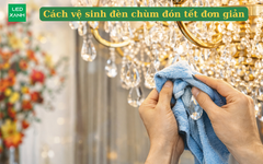 Cách vệ sinh đèn chùm đón tết đơn giản