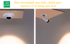 Đèn downlight âm trần chỉnh góc: nguyên lý & bảng giá m/Y