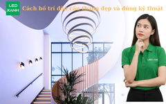 Cách bố trí đèn cầu thang đẹp và đúng kỹ thuật.