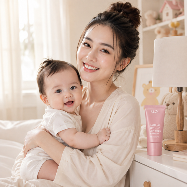 Kem chống nắng nâng tone cho da sau sinh nhạy cảm: Chọn Sun Milk
