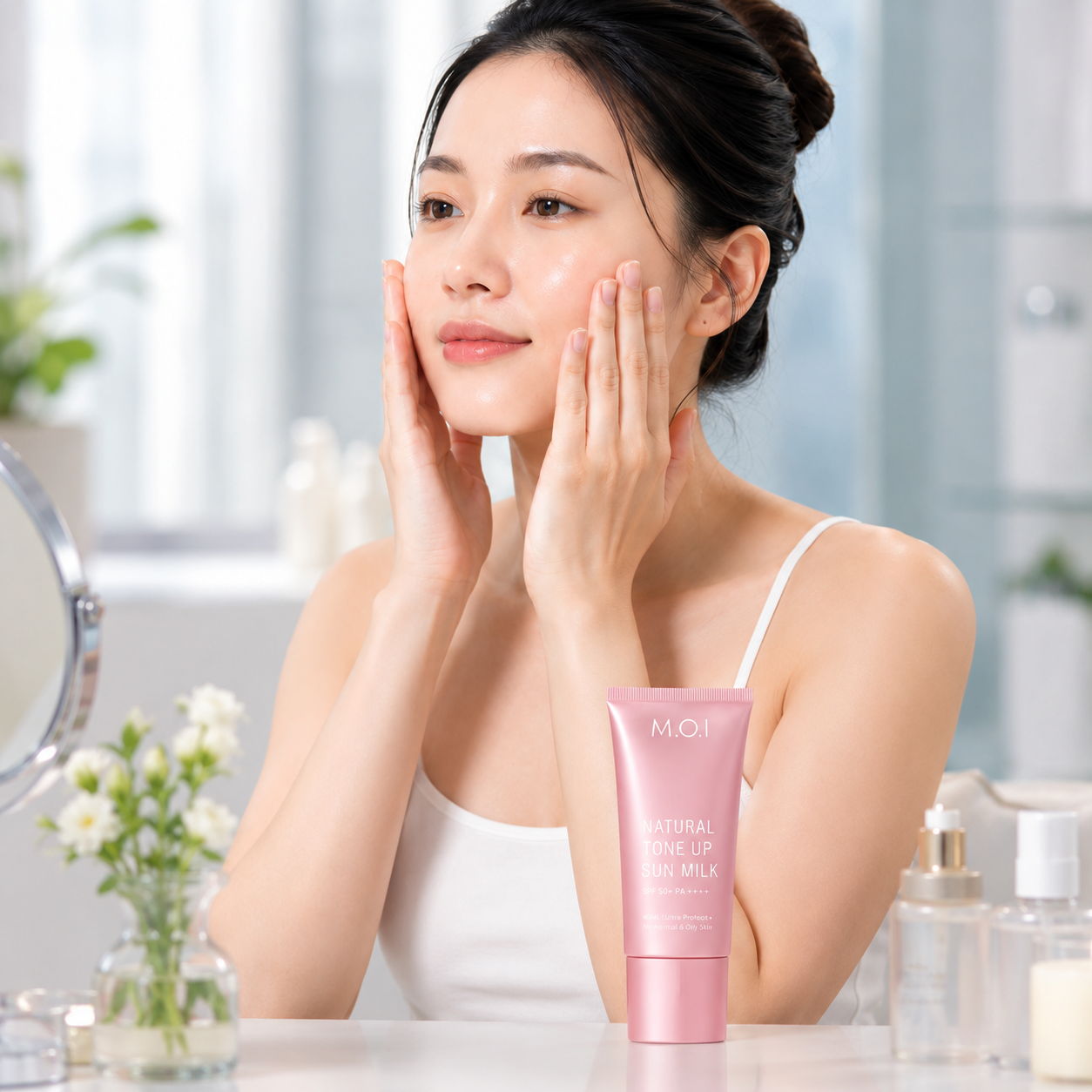 Cấp ẩm cho da trước khi thoa kem chống nắng