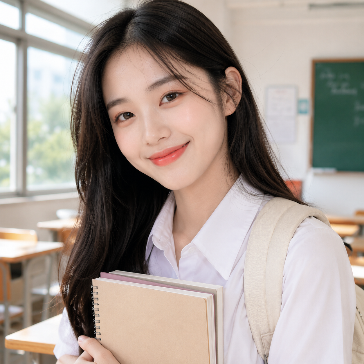 Nữ sinh viên rạng rỡ đến trường với phong cách trang điểm nhẹ nhàng cùng sắc son tint đào mọng tự nhiên Gummy Lip Tint