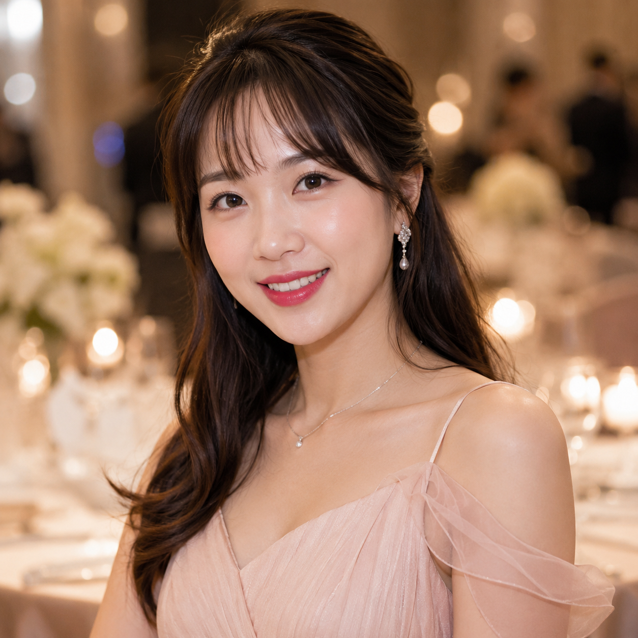 Làn da sau sinh đủ ẩm giúp mẹ bỉm tự tin với lớp trang điểm nhẹ nhàng, căng mịn tự nhiên khi tham gia các buổi tiệc hay gặp gỡ bạn bè.