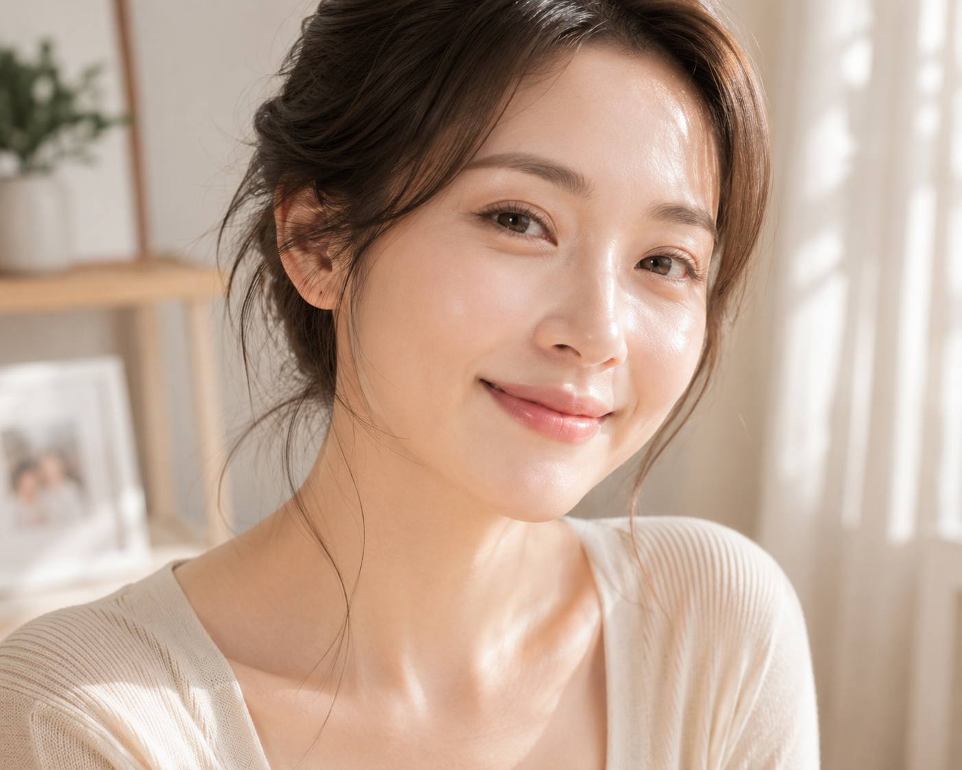 Hiệu ứng nền mỏng nhẹ căng bóng tự nhiên khi dùng cushion