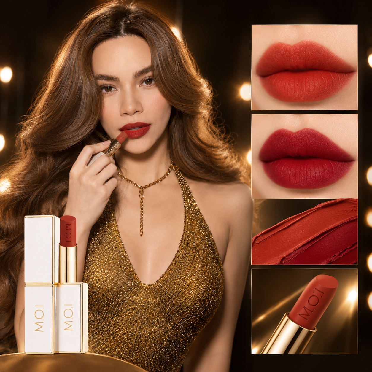 Hồ Ngọc Hà hướng dẫn kỹ thuật mix màu son No.05 và No.06 để tạo hiệu ứng ombre