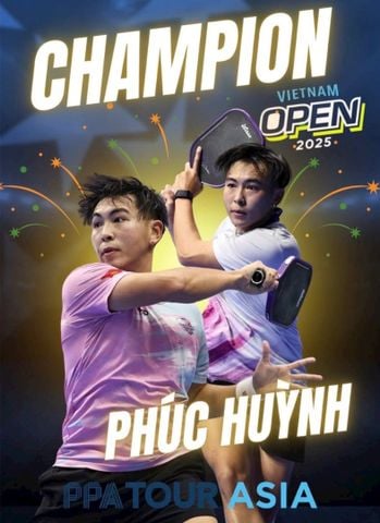 Tay vợt Việt kiều Phúc Huỳnh lên ngôi vô địch pickleball PPA châu Á 2025