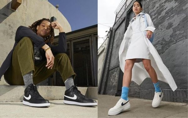 Giày Nike Court với thiết kế thể thao cổ điển