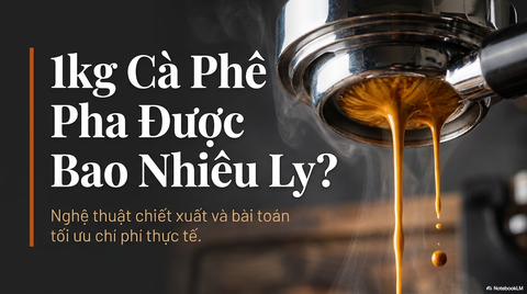 1kg Cà Phê Pha Được Bao Nhiêu Ly? Bảng Định Lượng Chuẩn & Tính Chi Phí Thực Tế