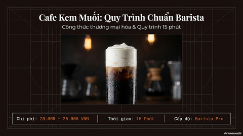 Cách Pha Cafe Kem Muối Tại Nhà – Công Thức Chuẩn Barista