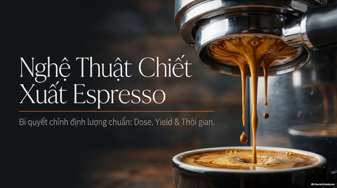 Cách Chỉnh Định Lượng Espresso Chuẩn: Dose, Yield Và Thời Gian Chiết Xuất
