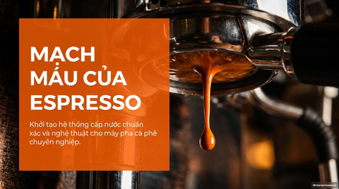 Đường Cấp Nước Máy Pha Cà Phê: Cách Chuẩn Bị & Lắp Đặt Đúng