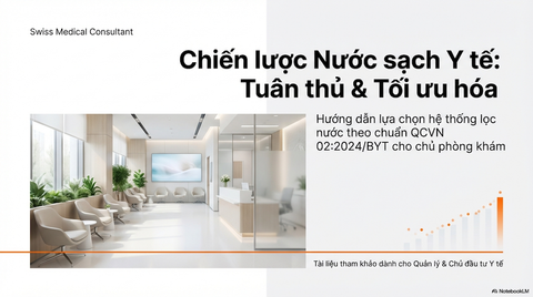 Máy lọc nước y tế: Hướng dẫn chọn hệ thống phù hợp cho phòng khám