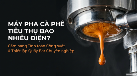 Máy Pha Cà Phê Dùng Điện Bao Nhiêu? Cách Tính Công Suất & Chuẩn Bị Điện