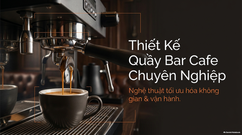 Thiết Kế Quầy Bar Cafe Chuyên Nghiệp: Nguyên Tắc, Kích Thước Và Cách Bố Trí