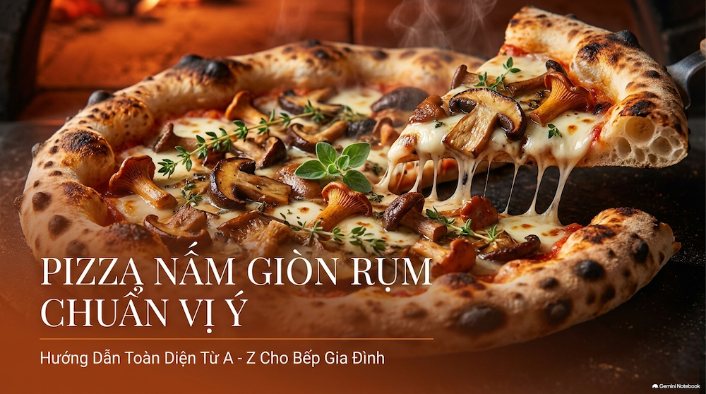 Cách Làm Pizza Nấm Giòn Rụm Chuẩn Vị Ý: Hướng Dẫn Toàn Diện Từ A-Z