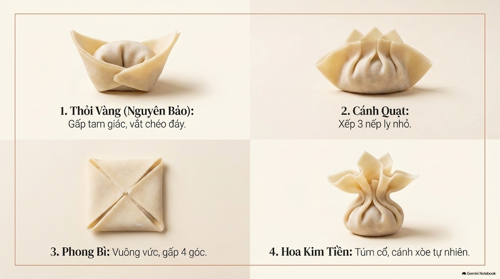 Chi tiết 4 kiểu gói phổ biến