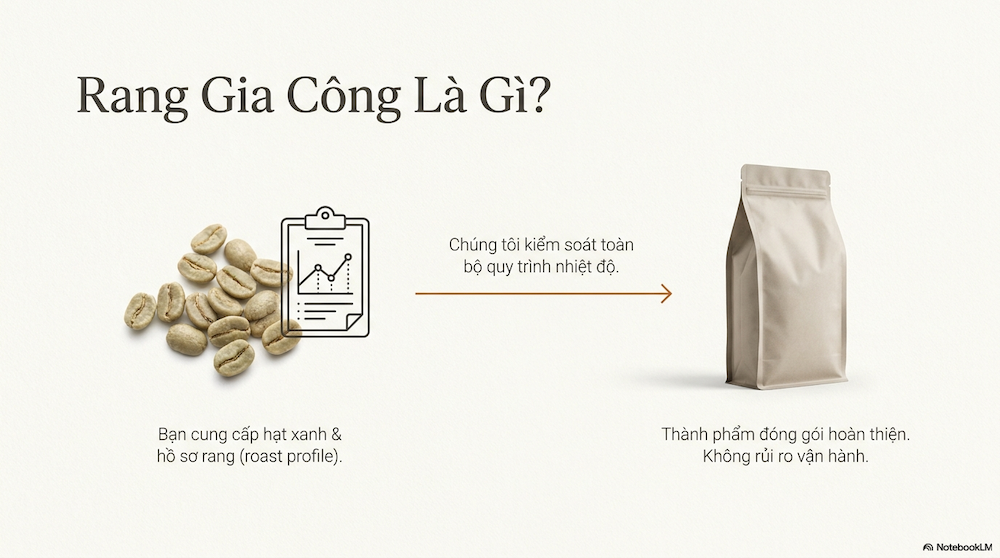 Cơ Sở Rang Cà Phê Gia Công: Hướng Dẫn Chi Tiết Chi Phí, Quy Trình & Cách Chọn
