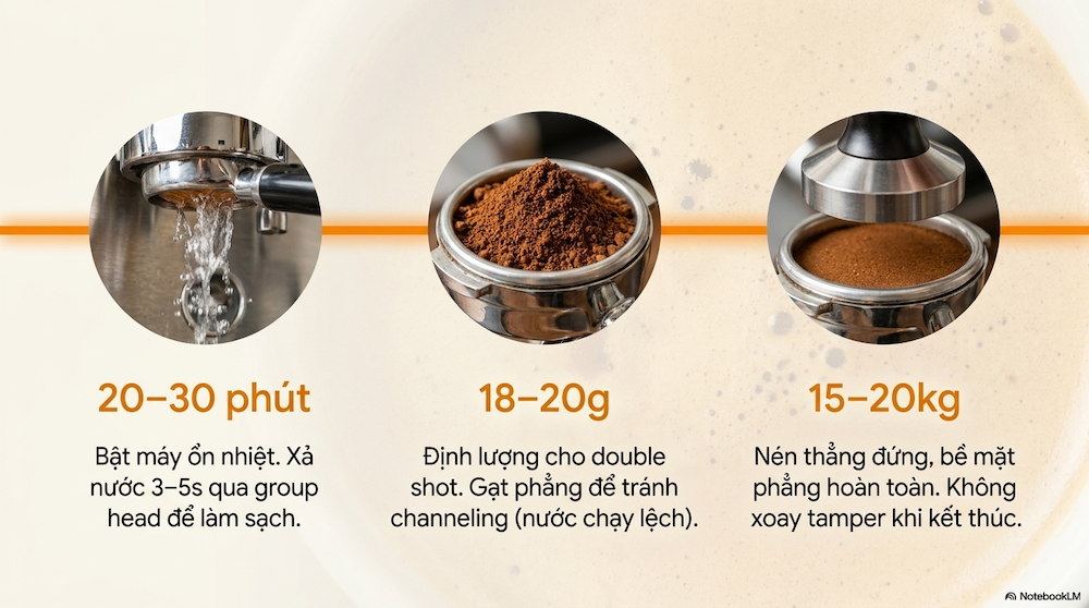 Công thức pha cà phê bằng máy: 15 món chuẩn cho quán nhỏ