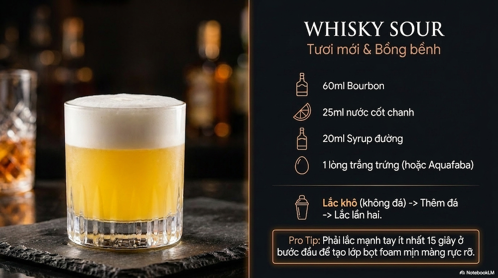 6 Công Thức Pha Chế Cocktail Whisky Tuyệt Vời Nhất Cho Buổi Tối + Kỹ Thuật Pro Giúp Bạn Pha Chuẩn Bar