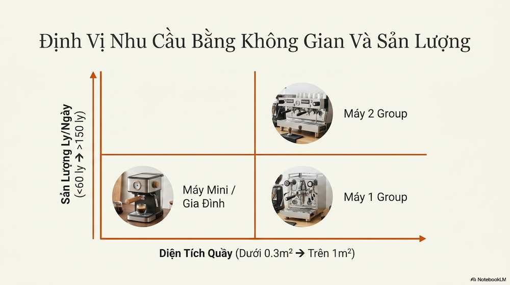 Kích Thước Máy Pha Cà Phê: 4 Con Số Quyết Định Bạn Chọn Đúng Máy Hay Mất Tiền Oan
