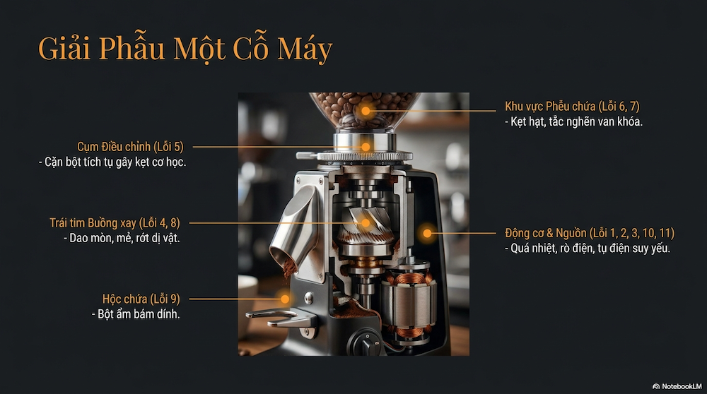 11 Lỗi Thường Gặp Của Máy Xay Cà Phê Và Cách Khắc Phục Ngay Lập Tức