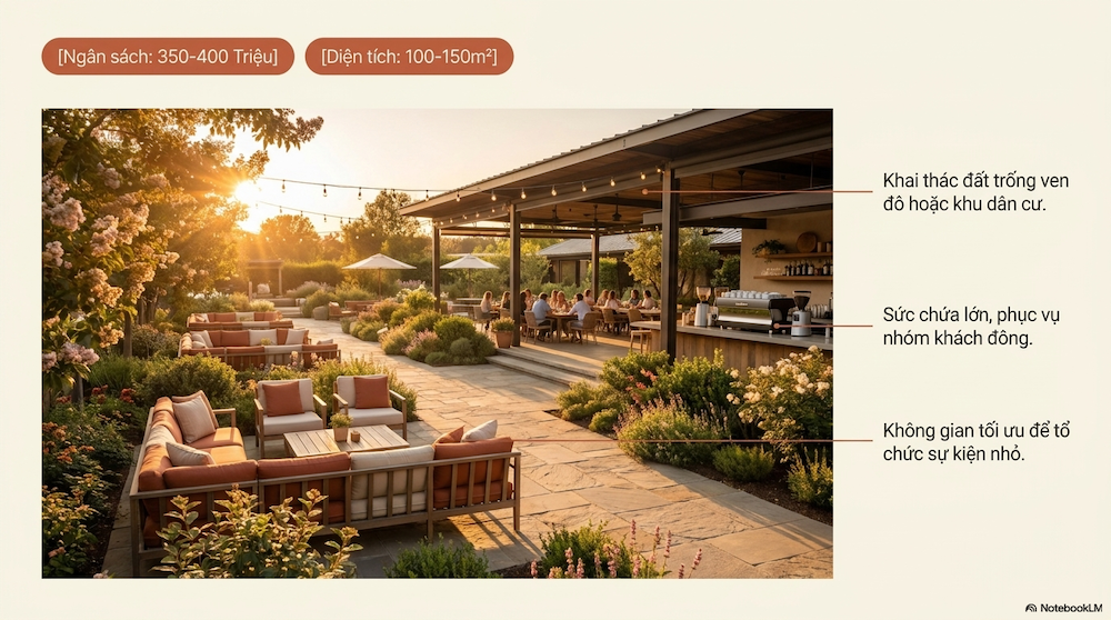 Setup Quán Cafe Sân Vườn Từ A-Z: Chi Phí, Thiết Kế, Vận Hành