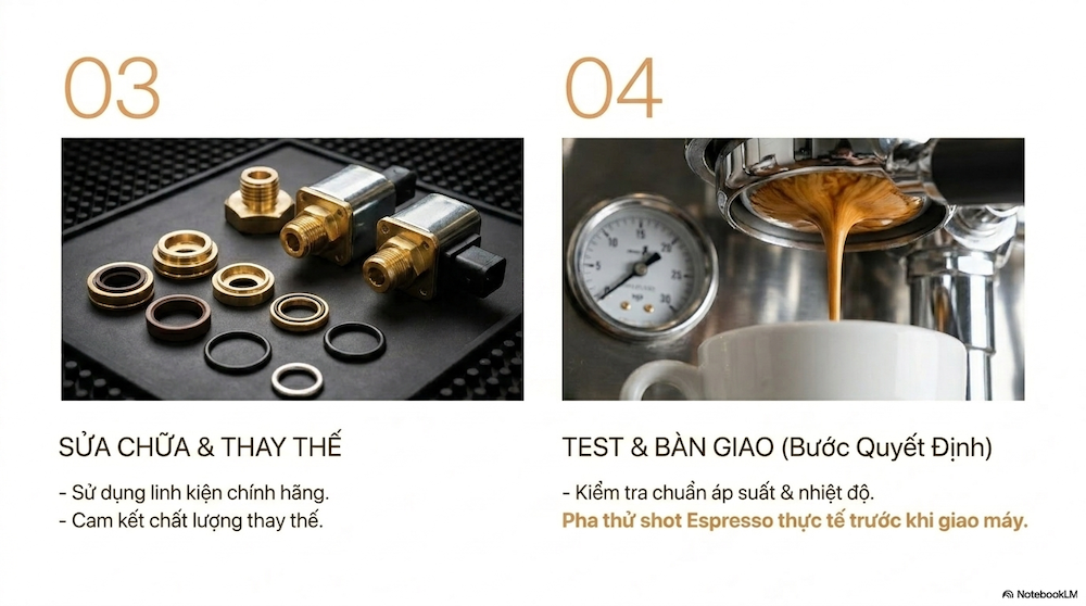 Sửa Máy Pha Cà Phê Tại Hà Nội: Bảng Giá, Quy Trình & Đơn Vị Uy Tín