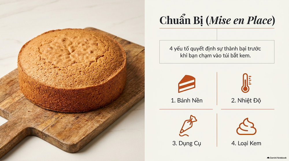 Chuẩn bị gì trước khi trang trí bánh?