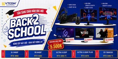 BACK2SCHOOL – NÂNG CẤP MÁY MỚI, KHAI MỞ TƯƠNG LAI CÙNG VTCOM