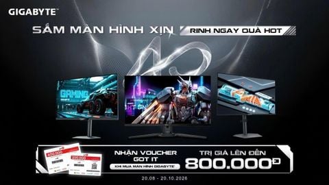 SẮM MÀN HÌNH GIGABYTE – NHẬN NGAY VOUCHER GOT IT LÊN ĐẾN 800.000Đ