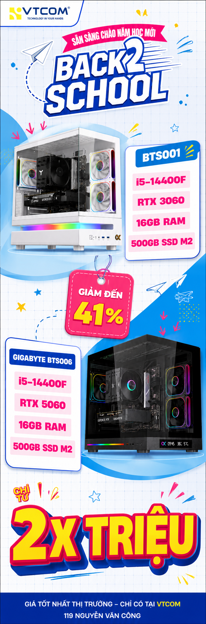 pc tặng màn back2school